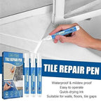 Tile Repair Pen (Pack of 2) Grout Pen for Bathroom, Kitchen, Floor & Wall Tiles