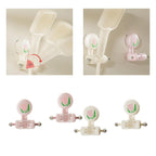 Adjustable Suction Cup Bracket Bathroom Wall Mount Cute Handheld Shower Head Holder For Children Bathroom Accessories